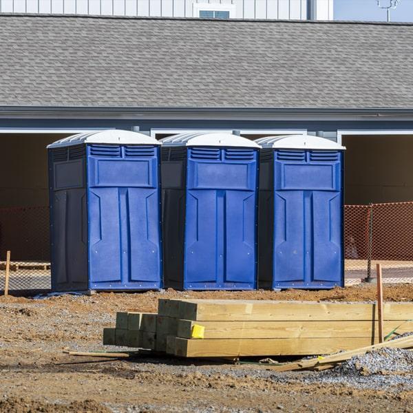 Heavy-duty construction site porta potty in Laramie, Wyoming